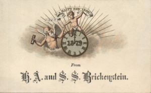 Calling Cards For Greeting New Year in the Victorian Era (1)